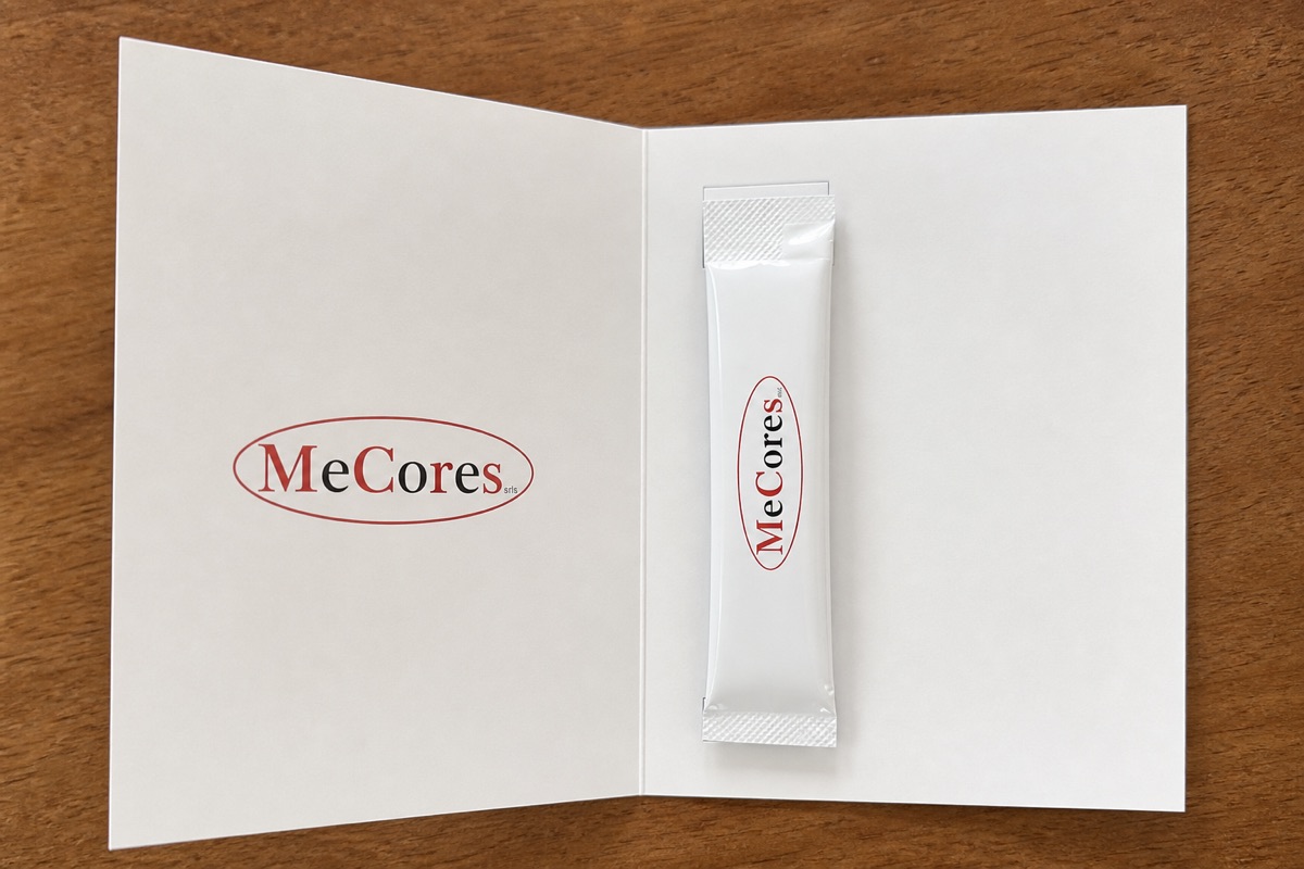 Folder MeCores con stickpack applicato