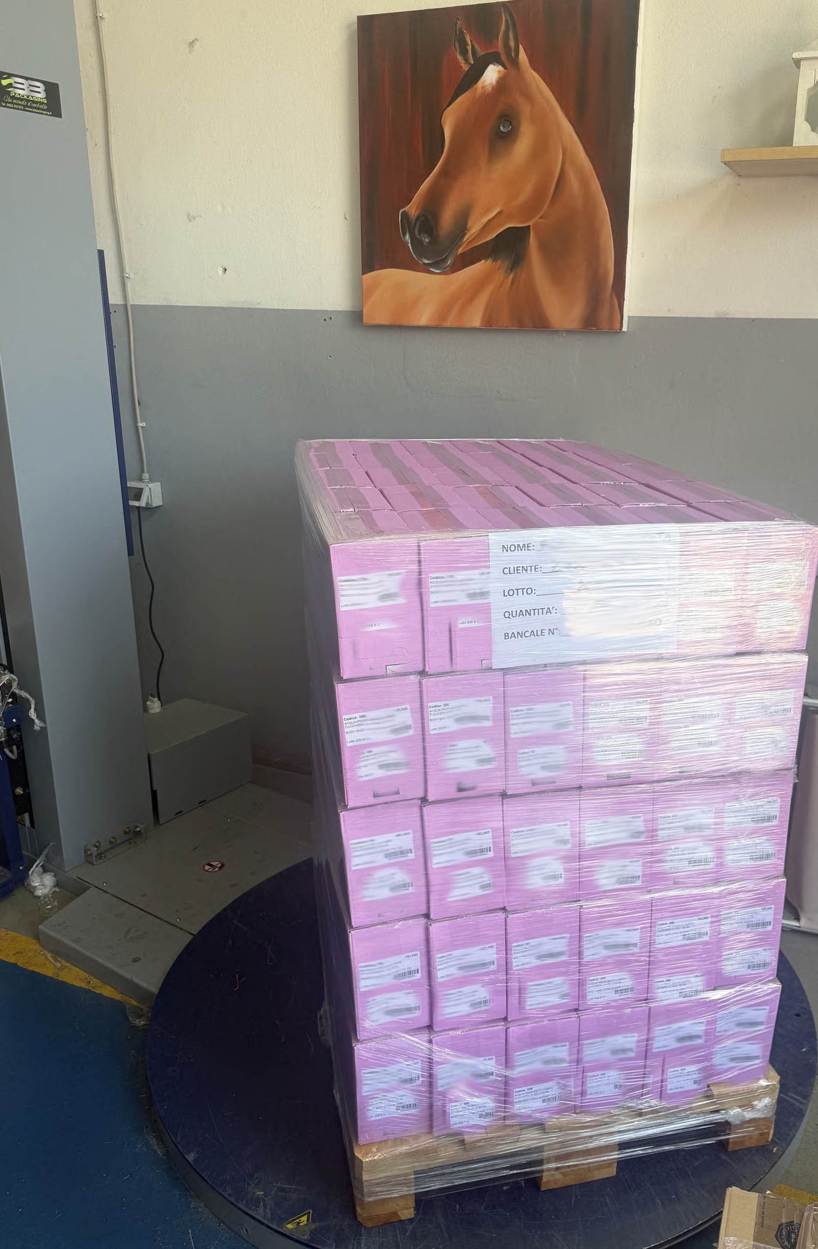 Preparazione pallet